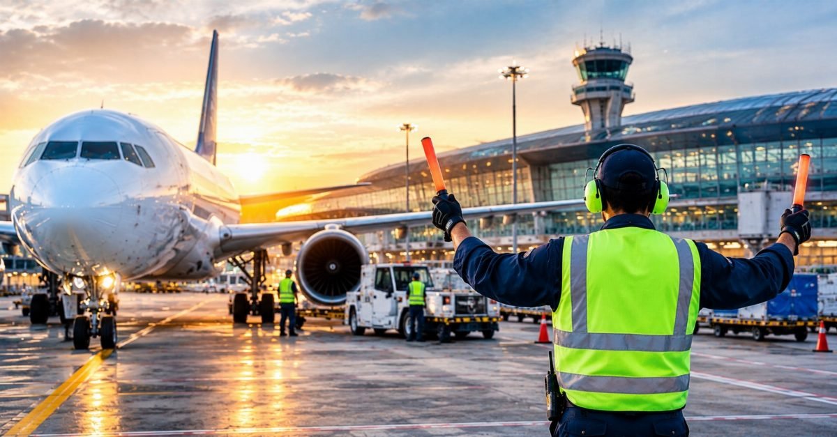 Passenger terminal operations at Muscat International Airport in Oman