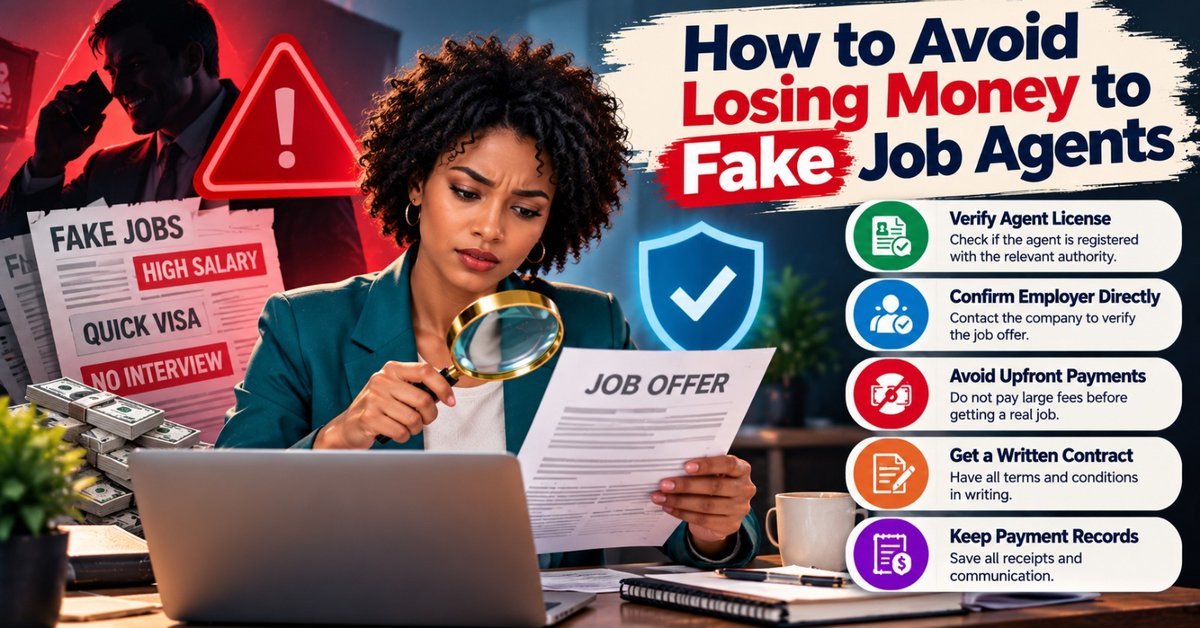How to Avoid Losing Money to Fake Job Agents