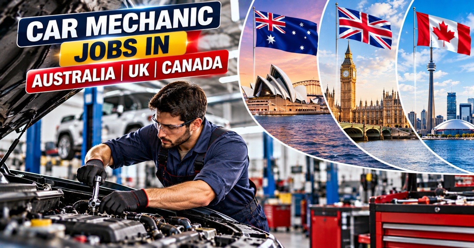 Car Mechanic Jobs in Australia, UK and Canada