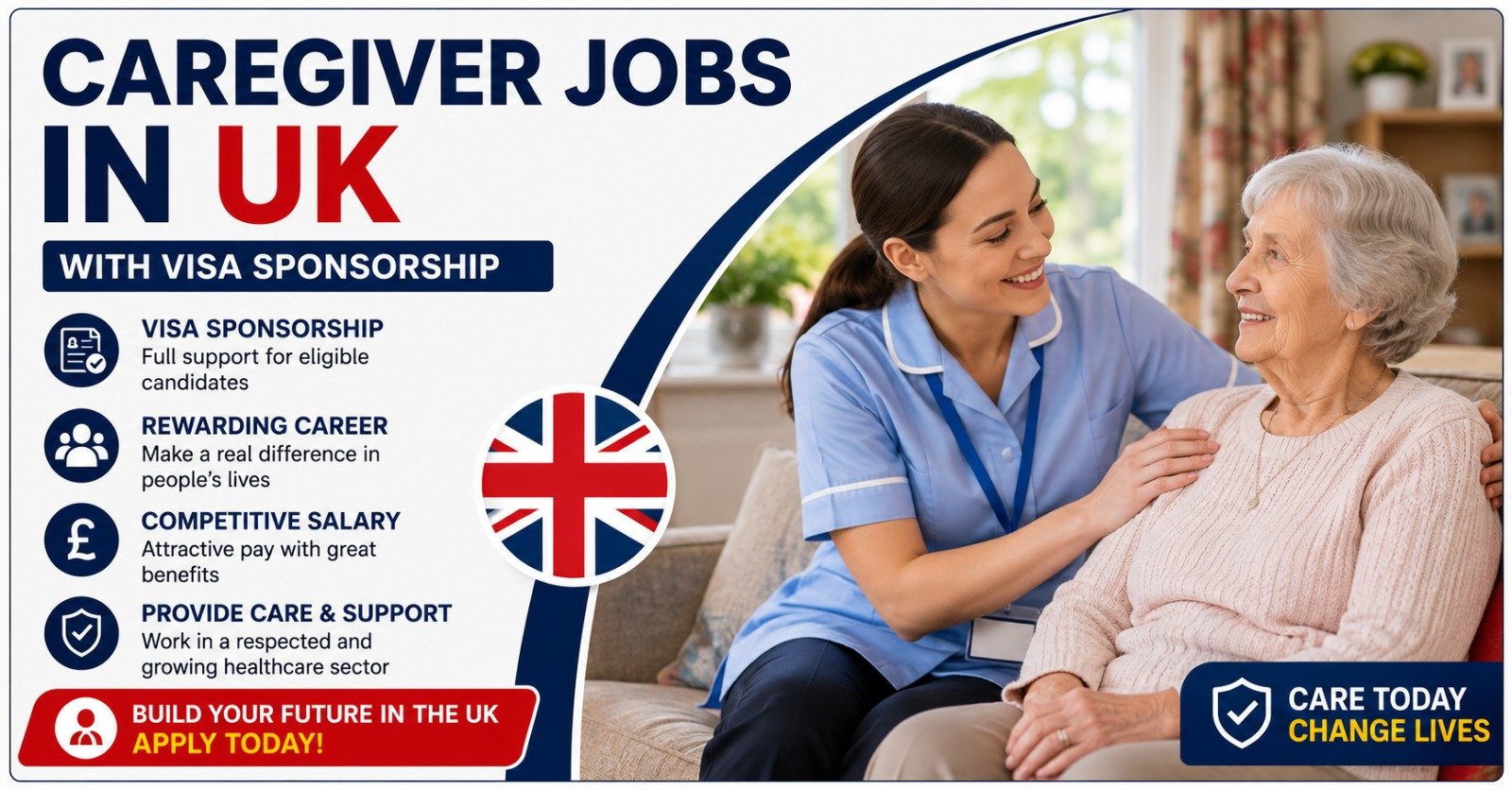 Caregiver Jobs in UK with Visa Sponsorship