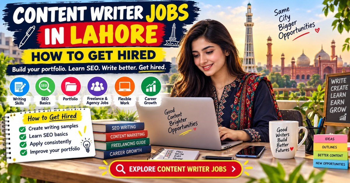 Content Writer Jobs in Lahore, Punjab: How to Get Hired