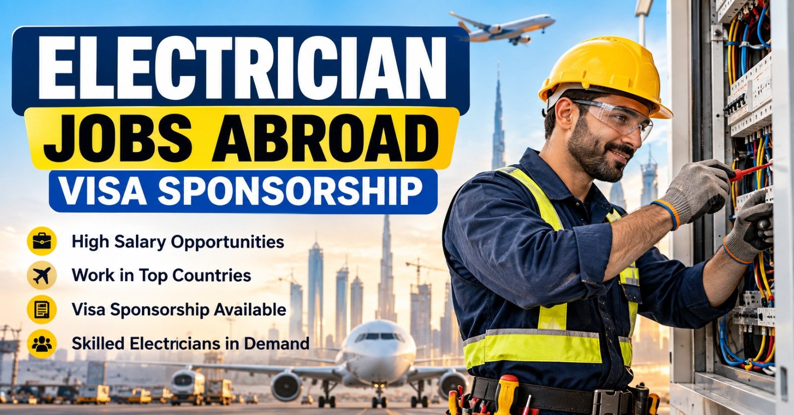 Electrician Jobs Abroad with Visa Sponsorship