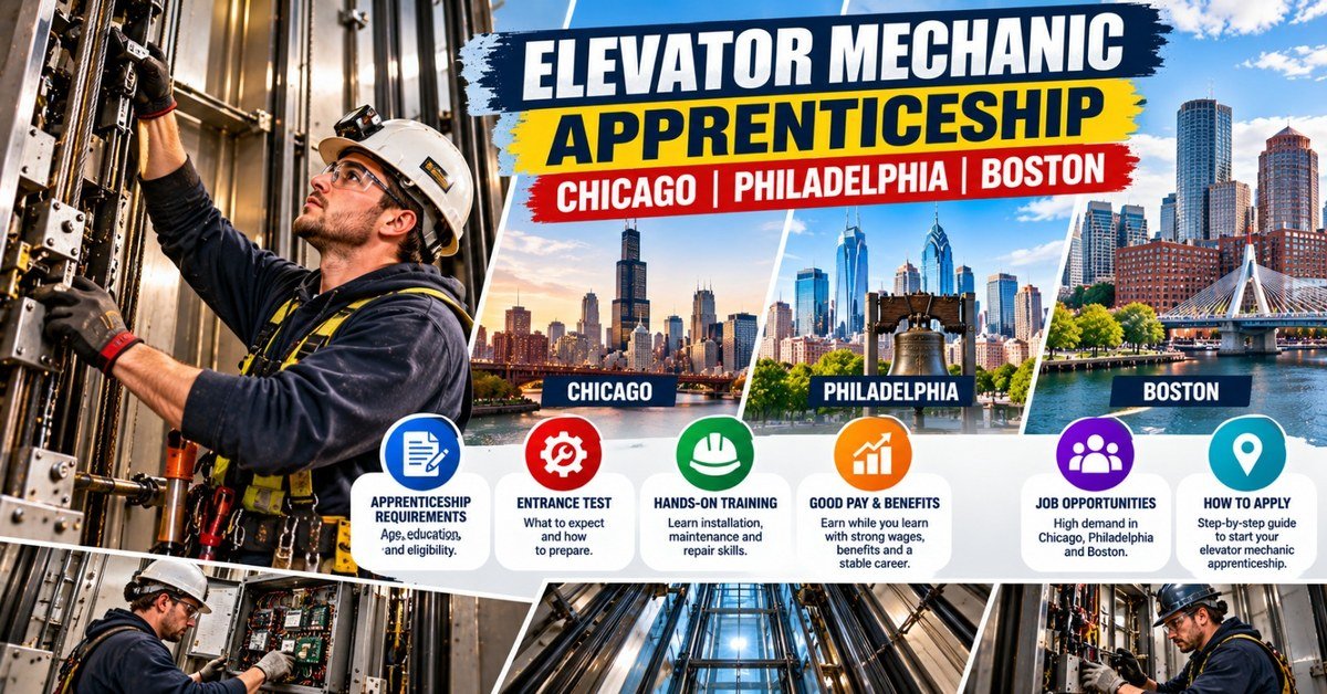 Elevator Mechanic Apprenticeship in Chicago, Philadelphia, and Boston