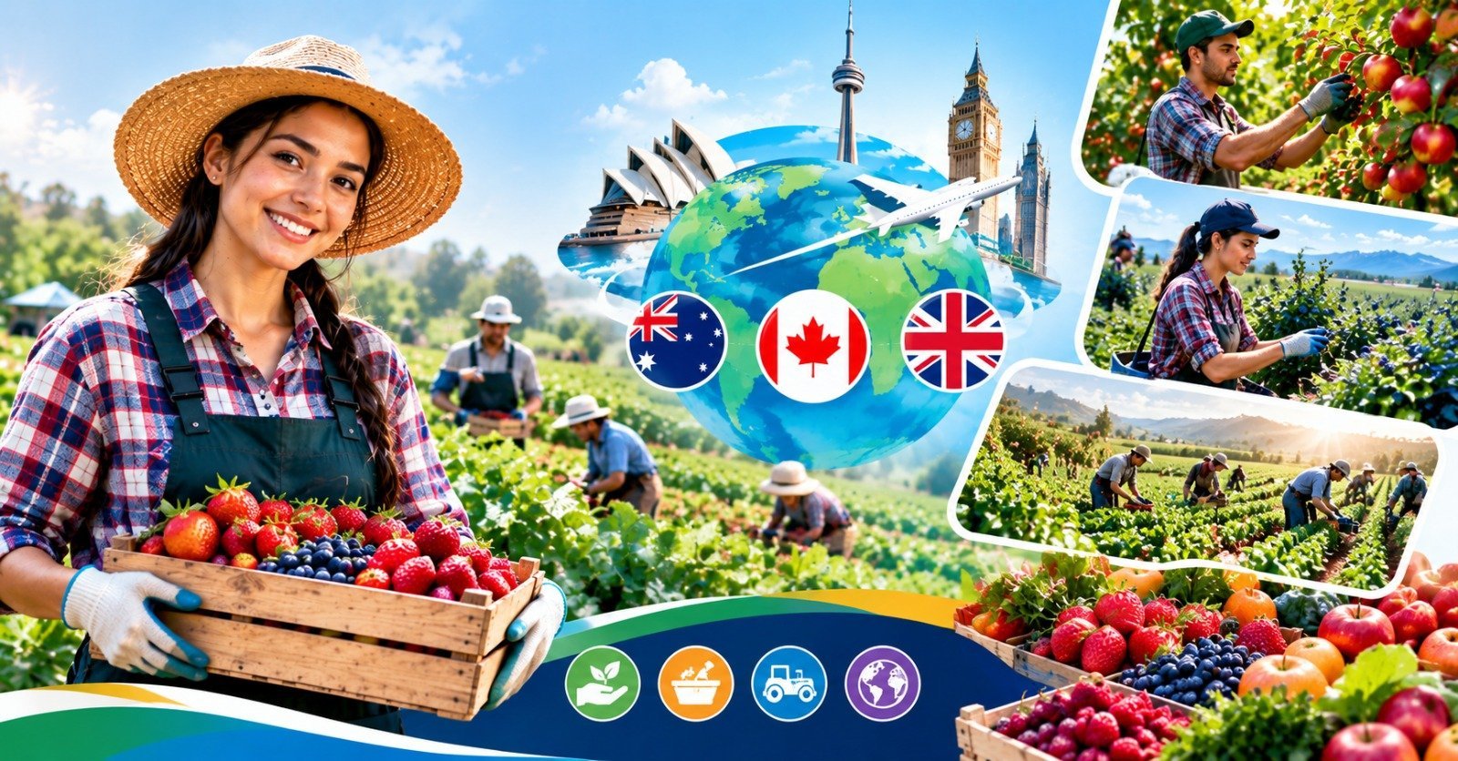 Fruit Picking and Farm Jobs in Australia, Canada and the UK
