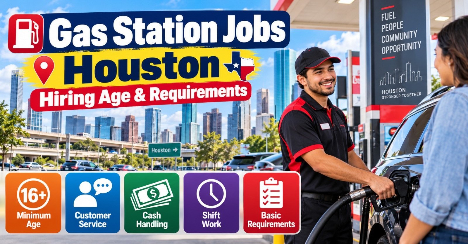 Gas Station Jobs in Houston, Texas: Hiring Age and Requirements