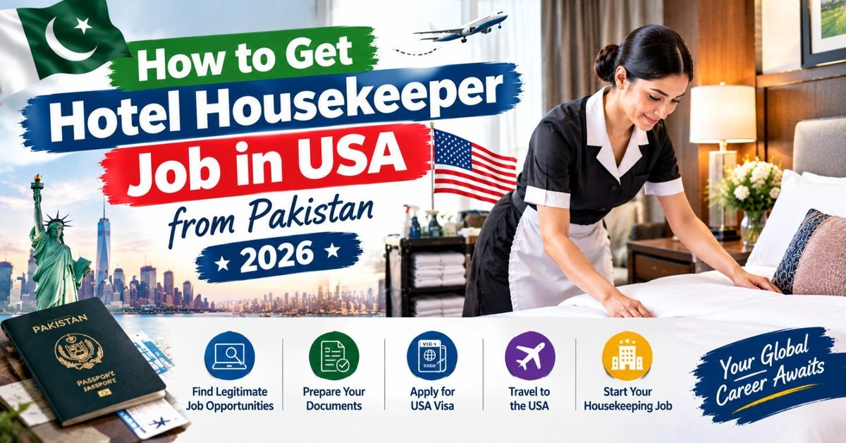 How to Get a Hotel Housekeeper Job in USA From Pakistan: Step-by-Step Guide (2026)