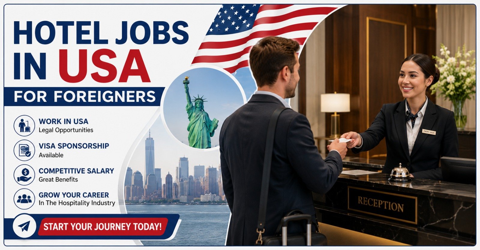 Hotel Jobs in USA for Foreigners
