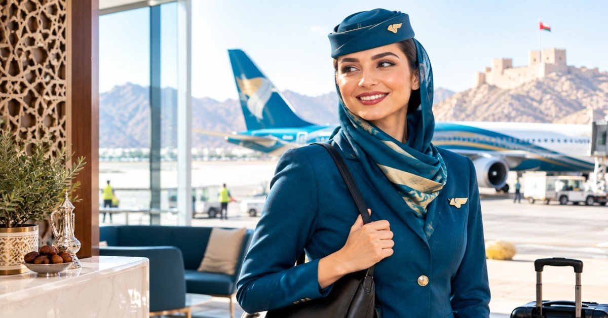 Oman Air aircraft at Muscat International Airport
