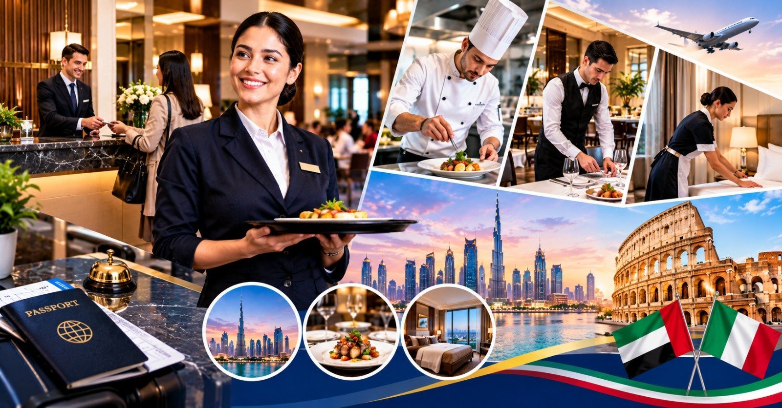 How to Apply for Hotel and Restaurant Jobs in the UAE and Italy