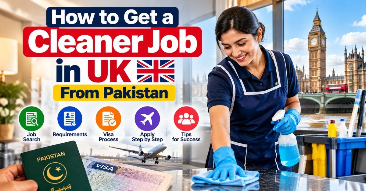 How Do I Get a Cleaner Job in the UK From Pakistan?