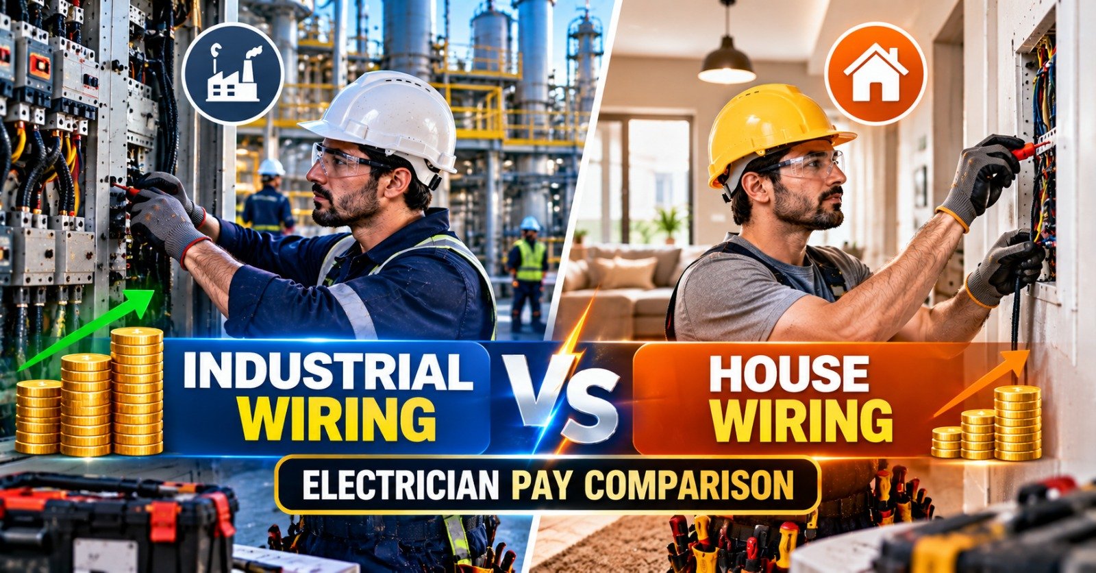 Industrial vs House Wiring Electrician: Which Pays More