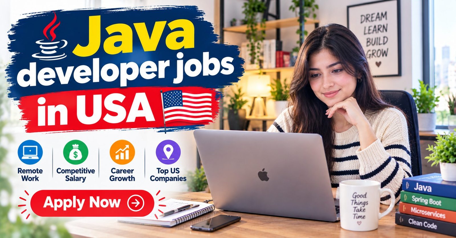 Java developer contract and C2C jobs in USA banner covering enterprise and consulting roles