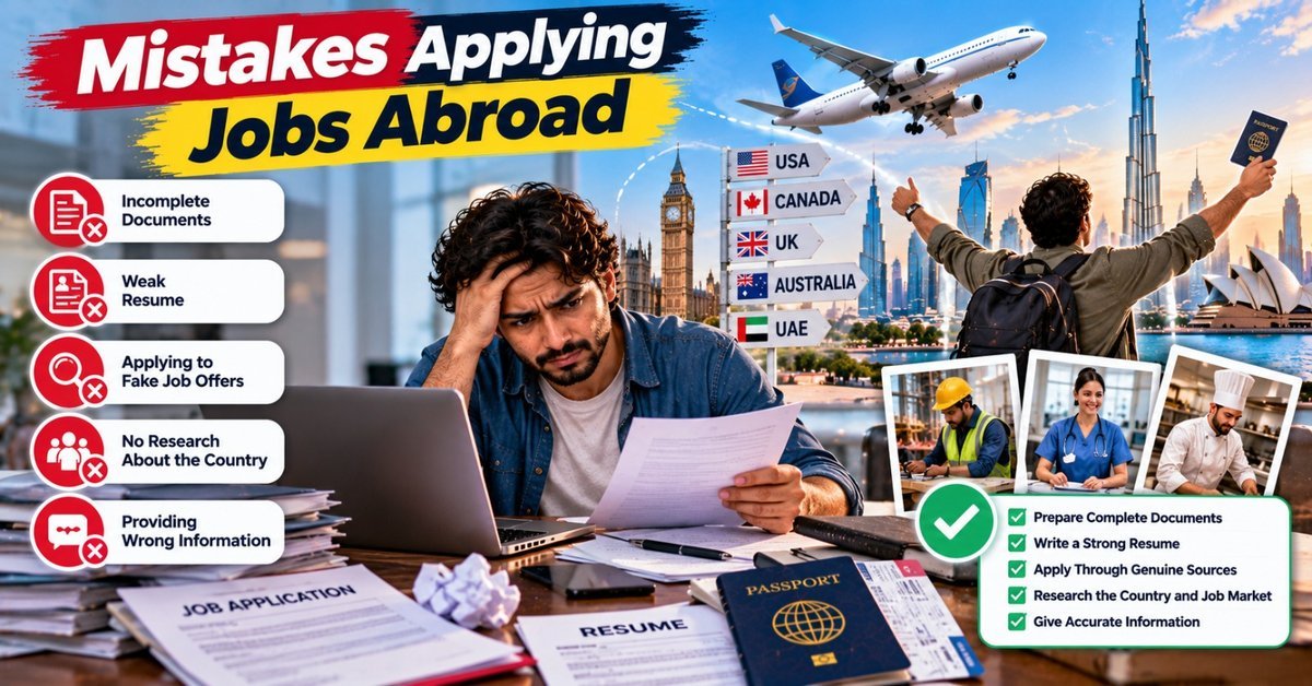 Top Mistakes People Make When Applying for Jobs Abroad