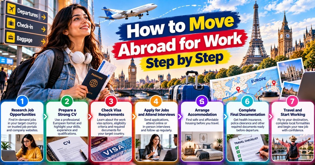 How to Move Abroad for Work Step by Step