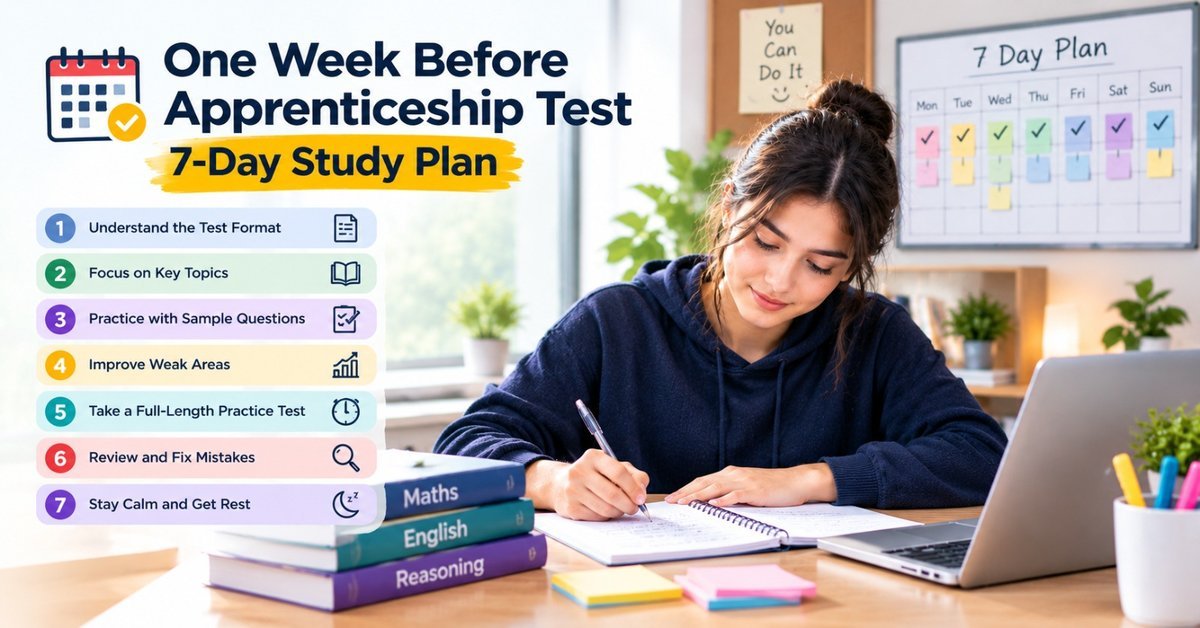 One Week Before the Apprenticeship Test: Study Plan