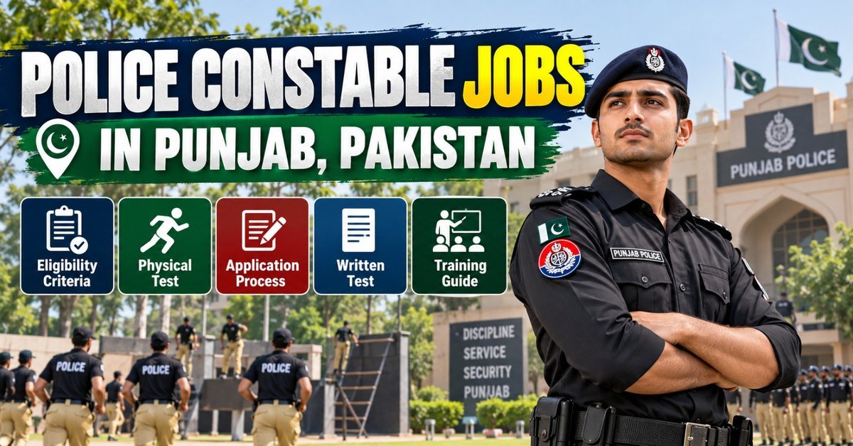 Police Constable Jobs in Punjab, Pakistan: Eligibility and Application Process