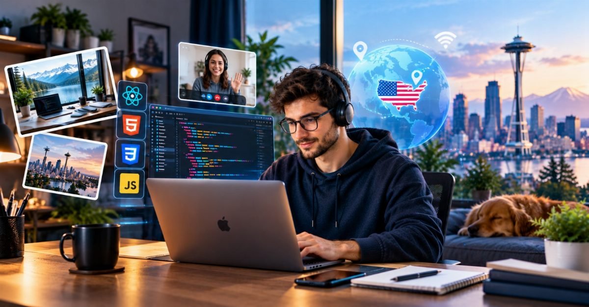 A React JS developer on a contract engagement through a staffing firm