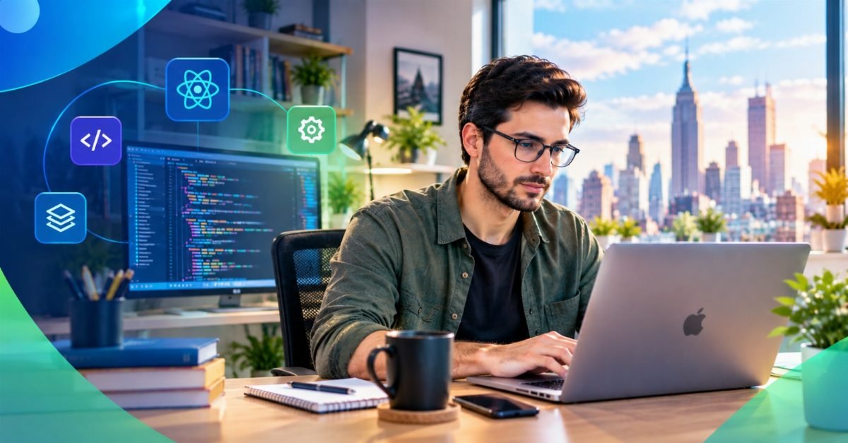 A remote developer reviewing state tax withholding and residency paperwork
