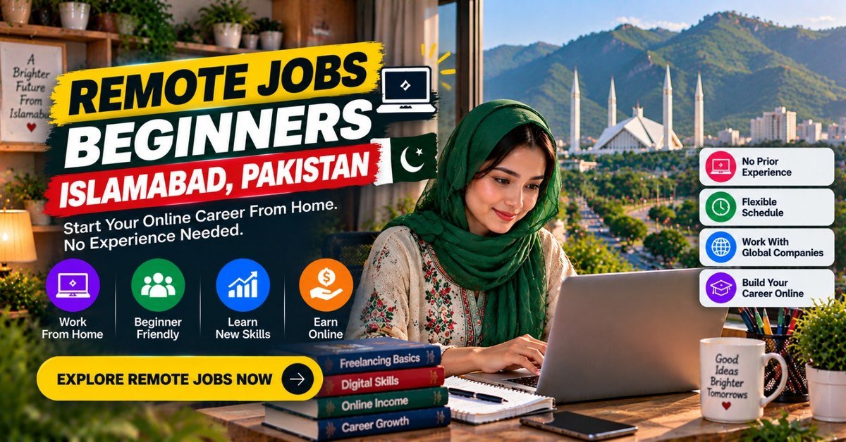 Remote Jobs for Beginners in Islamabad, Pakistan