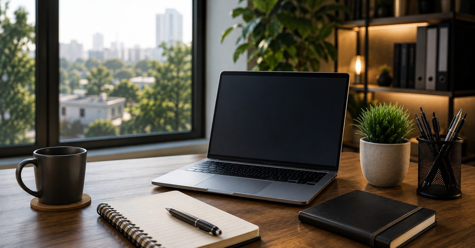 A home workspace set up for remote jobs in Pakistan with no experience