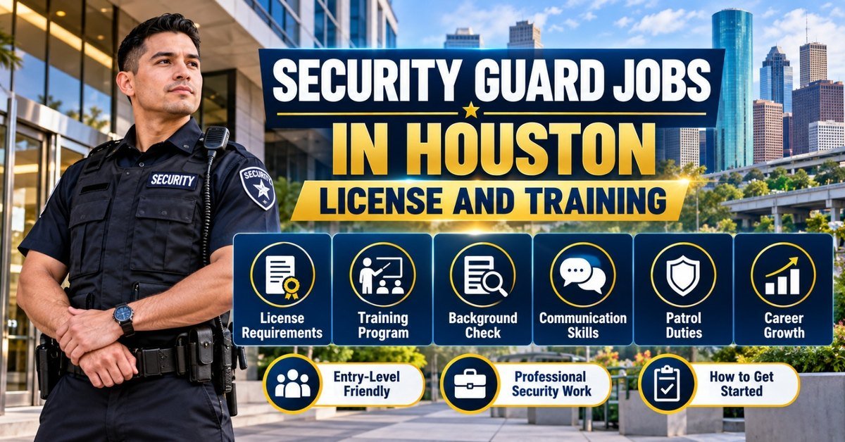 Security Guard Jobs in Houston, Texas: License and Training Requirements