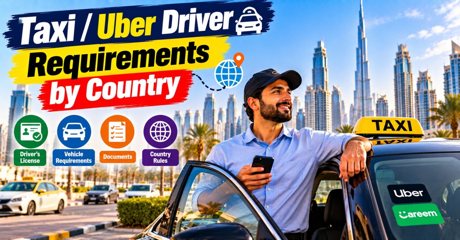 Taxi and Uber Driver Requirements by Country