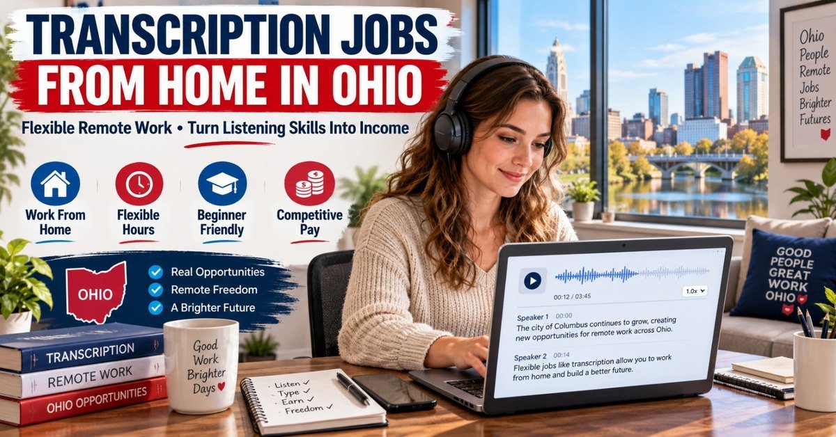 Transcription Jobs From Home in Ohio: What to Expect