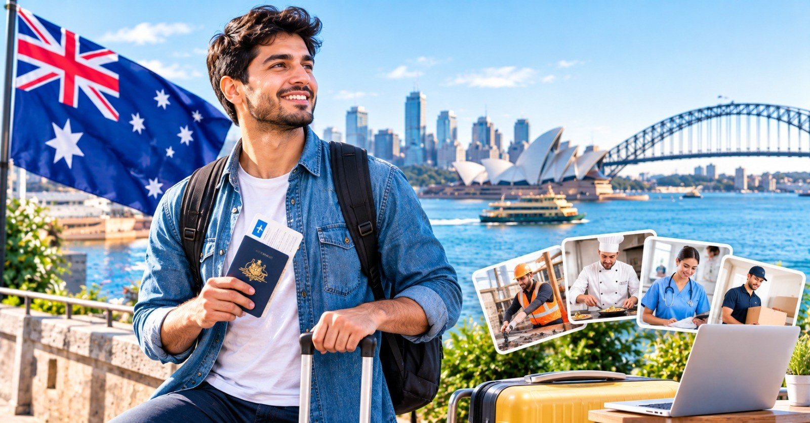 Skilled workers in an Australian workplace under employer sponsorship