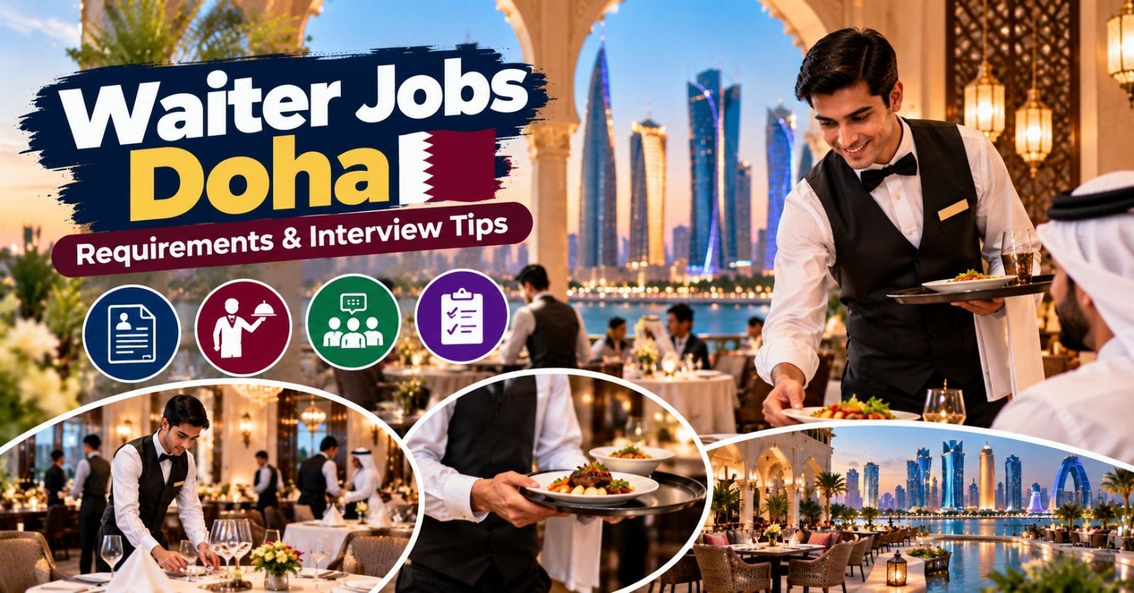 Waiter Jobs in Doha, Qatar: Requirements and Interview Tips